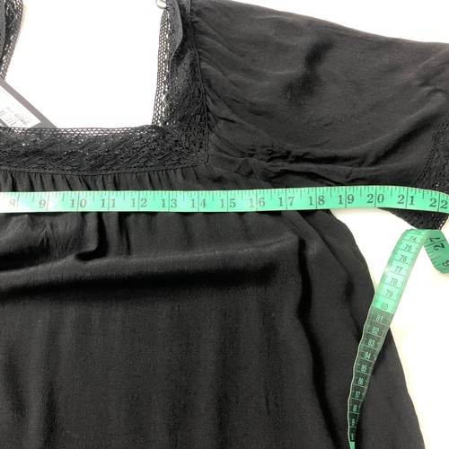 NEU M&S schwarz Midi Schnürtunika Kleid UK 14 EUR 42 UVP £39,50 - Bild 7 von 13