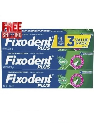 Fixodent Plus Scope Denture Adhesive, Precision Hold, 2 oz, 3 Pack