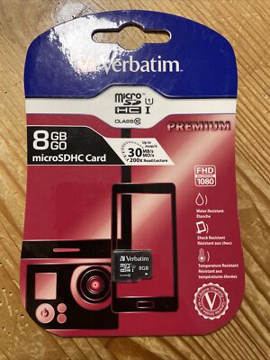 Verbatim 8GB Go microSDHC Card  class 10
