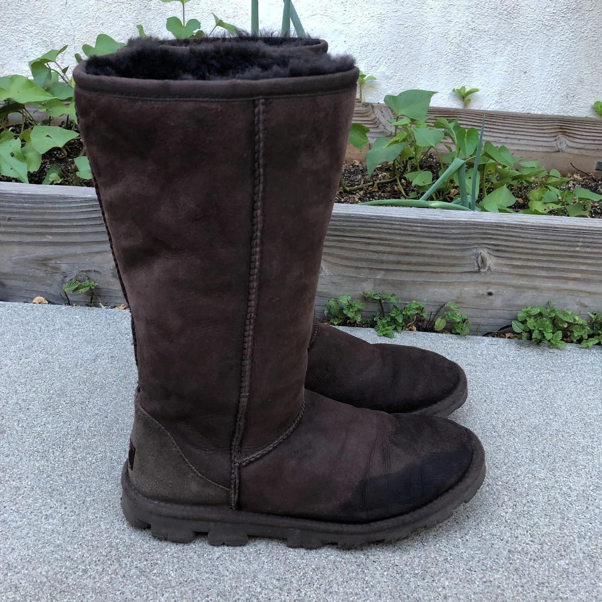 Ugg tall top leather boots sale