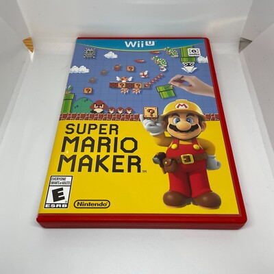Super Mario Maker (Nintendo Wii) Red Case 