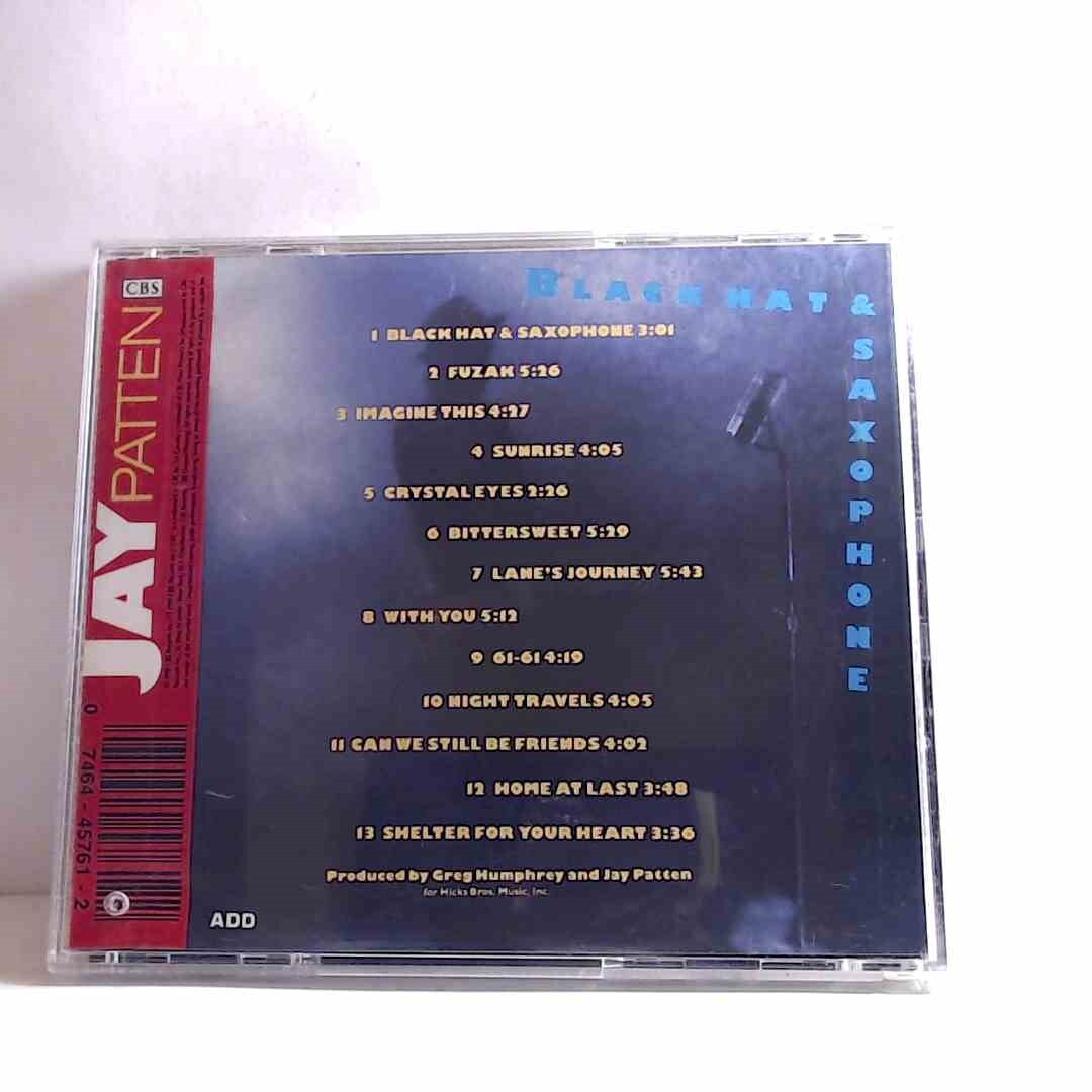 Jay Patten – Black Hat & Saxophone (CD, US, 1990, CBS) AO529