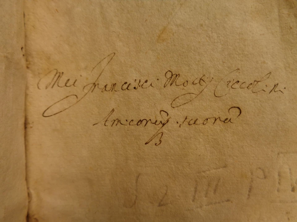 1550 Italian Letters of Claudio Tolomei on Poetry Woodcut MAP Mount Argentario - Image 3 of 4