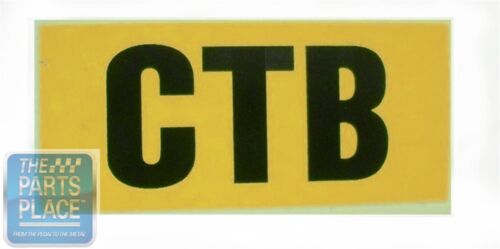 1970 Chevrolet Camaro Z28 350 LT1 High Performance CTB Engine Code Decal - Picture 1 of 1