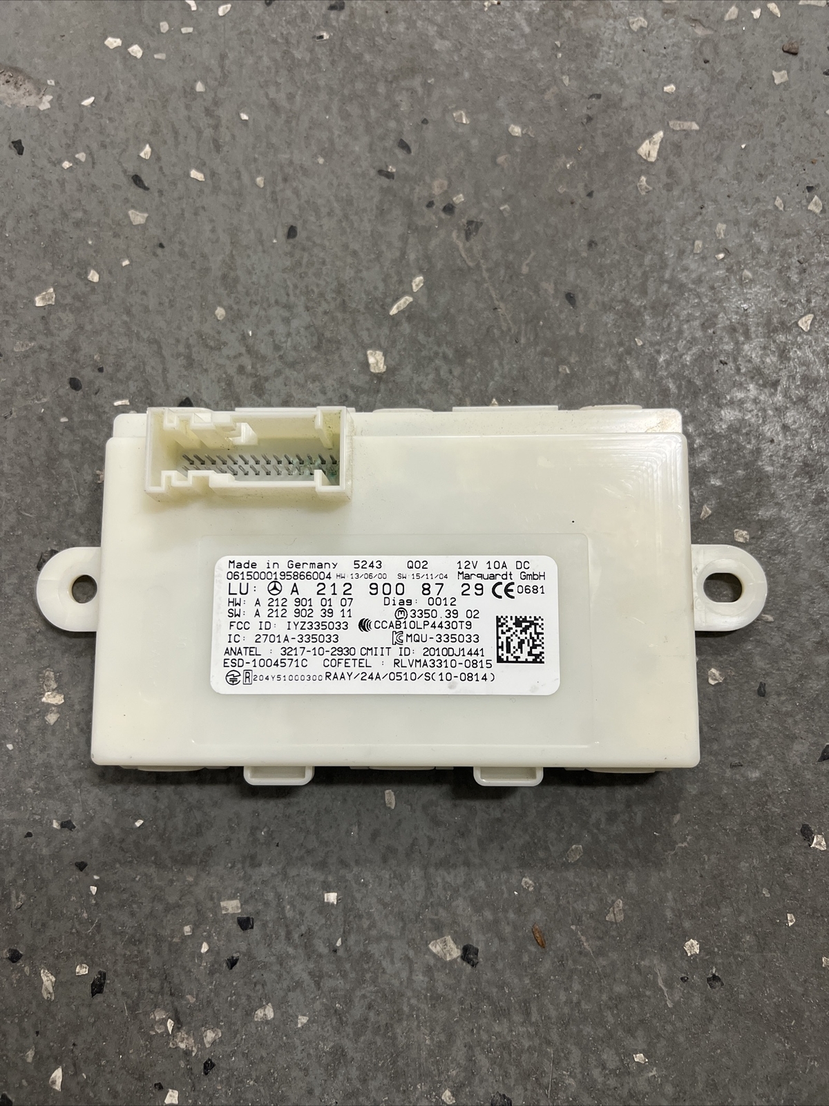 Mercedes-Benz C-class W205 Keyless Go Entry Control Module Genuine 