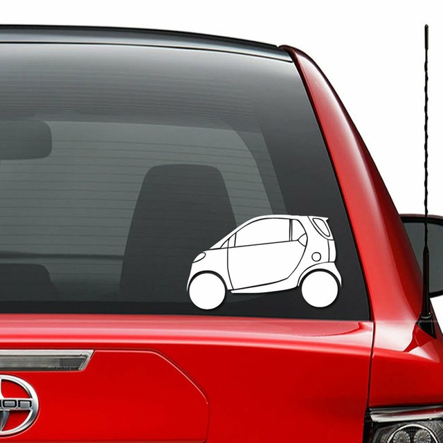 Smart Car Eco Friendly Vinyl Decal Sticker Car Truck Vehicle Bumper
