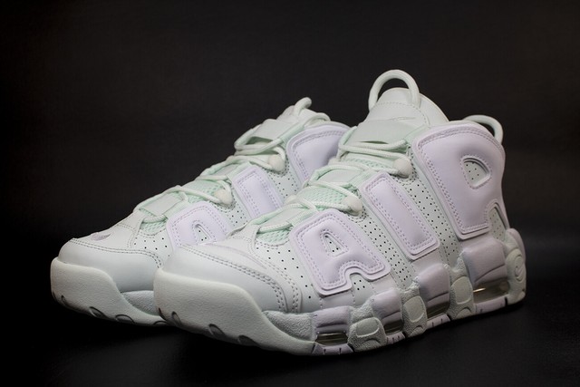 nike air uptempo pink and white