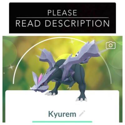 Shiny Kyurem with Glaciate Legacy move (Registered / Ultra Friends) - Pokemon Go