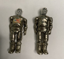 2 Vintage 70s Die Cast Zylmex Major Mercury Metal-Man Spaceman Zee Toys
