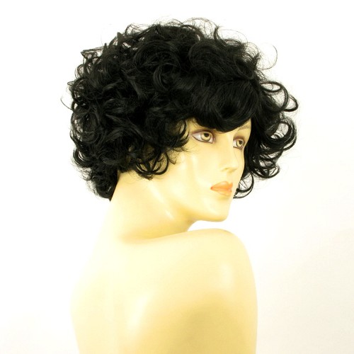 short wig for women black curly ref FRANCINE 1B PERUK - Imagen 8 de 9