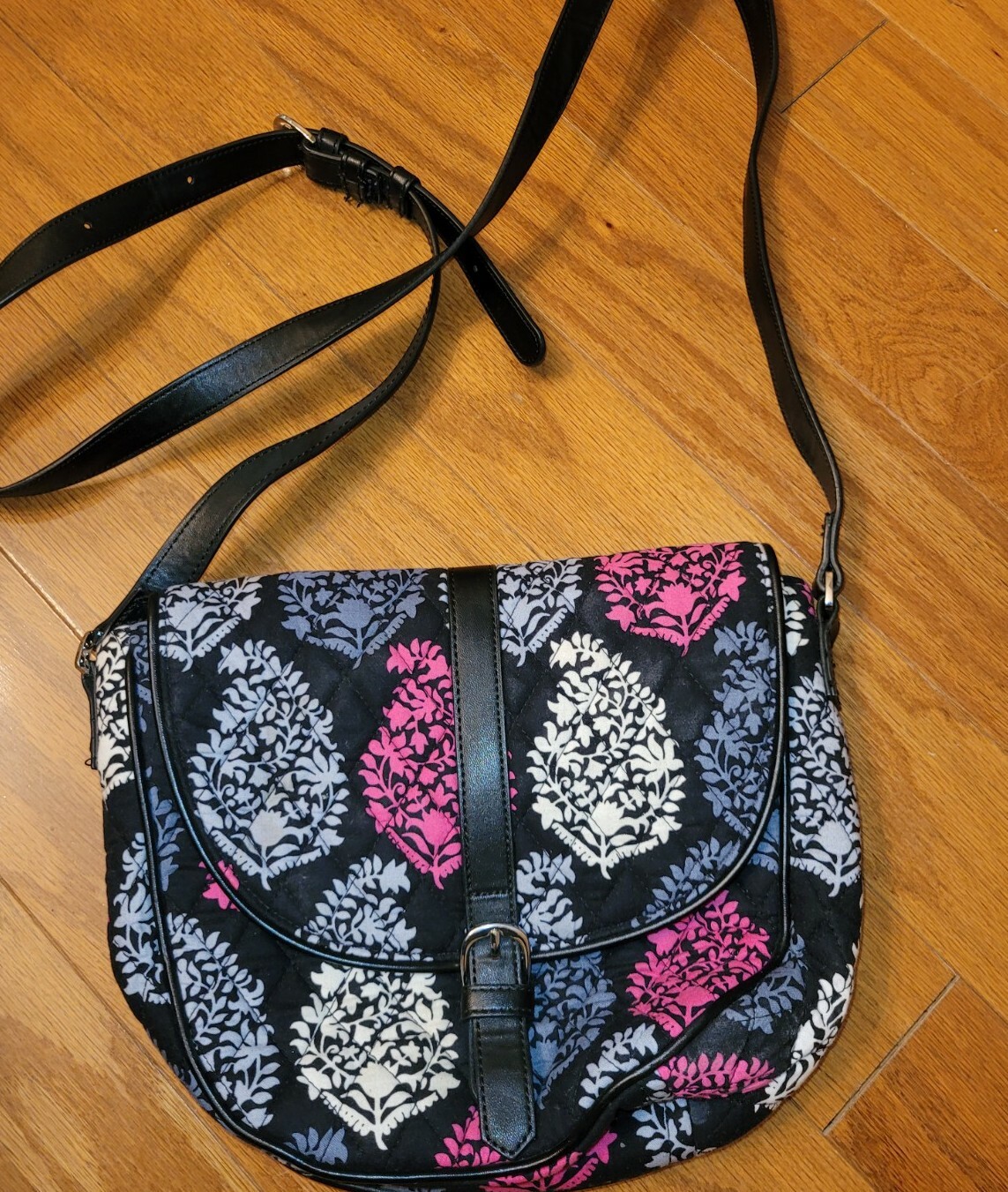 Vera Bradley Purse Slim Saddle Bag Crossbody Adjustab… Gem