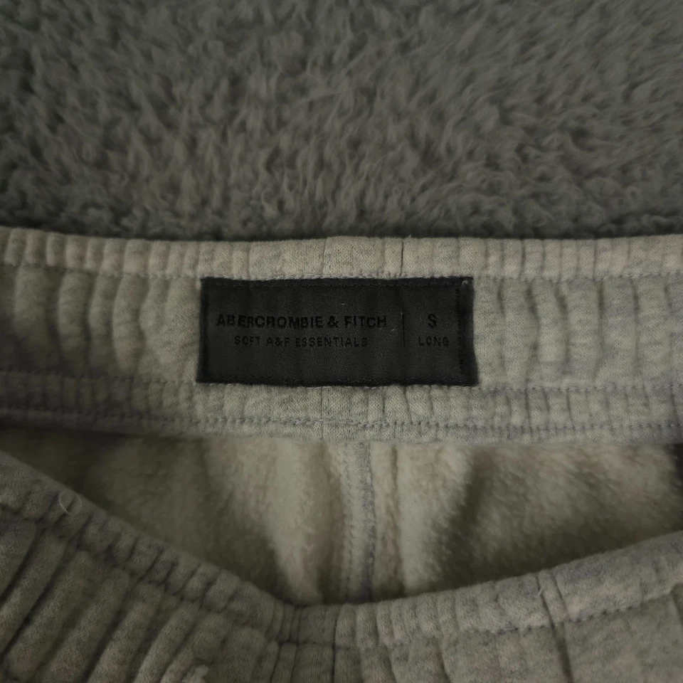 Мужские тренировочные штаны Abercrombie & Fitch небольшие длинные серые мягкие A&F Essentials для бега - Изображение 3 из 4