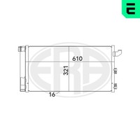 Kondensator Klimaanlage ERA 667005 FüR Fiat Panda Classic 169 AXA1A 169CXA1A LPG