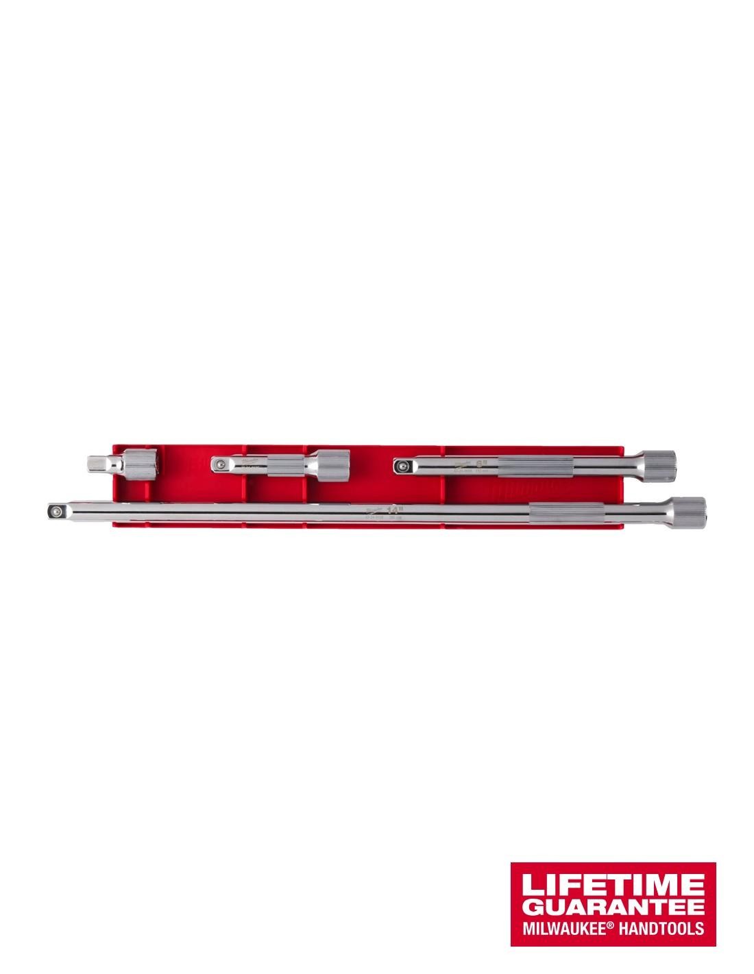 Set di prolunghe 3/8  quadro (4 pezzi) Milwaukee