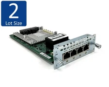 Lot of 2 Cisco NIM-4MFT-T1/E1 4-Port Multiflex ISR4000 Router Expansion Module 