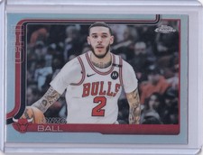 Lonzo Ball - 2025 Topps Chrome NBA - Refractor - #38 - Bulls