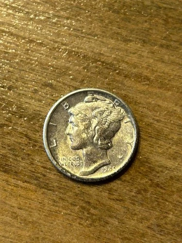 1945S Mercury Dime AU+