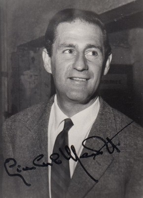 Gian Carlo Menotti COMPOSER 9x14 cm Signiertes Foto | Autogramm / Autograph [EW]