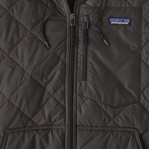 Patagonia Diamond Quilted Insulated Bomber Hoody - Men's,Black/Black,Size M image 2