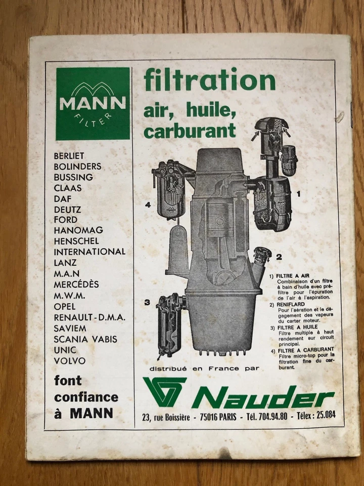 REVUE TECHNIQUE TRACTEUR SAME CENTAURO 60 LEONE 70 MINITAURO CORSARO SATURNO - Photo 4/4