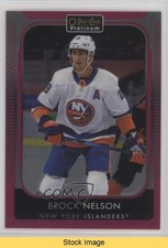 2021-22 O-Pee-Chee Platinum Matte Pink Brock Nelson #40 READ 09jw