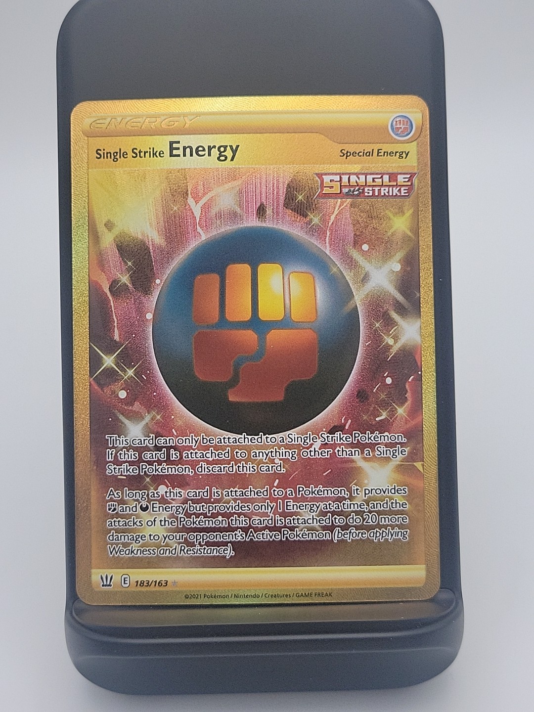 Single Strike Energy (Secret) Secret Rare SWSH05: Battle Styles 183/163 NM