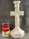 Antique 11 1/2" GLASS CRUCIFIX Candle Stick/Holder Cambridge Glass Company 1903 — photo 7