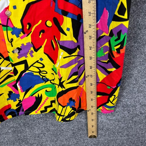 Vintage Rare Woolrich Abstract Print Button Up Shirt Mens XL Colorful - Picture 6 of 7
