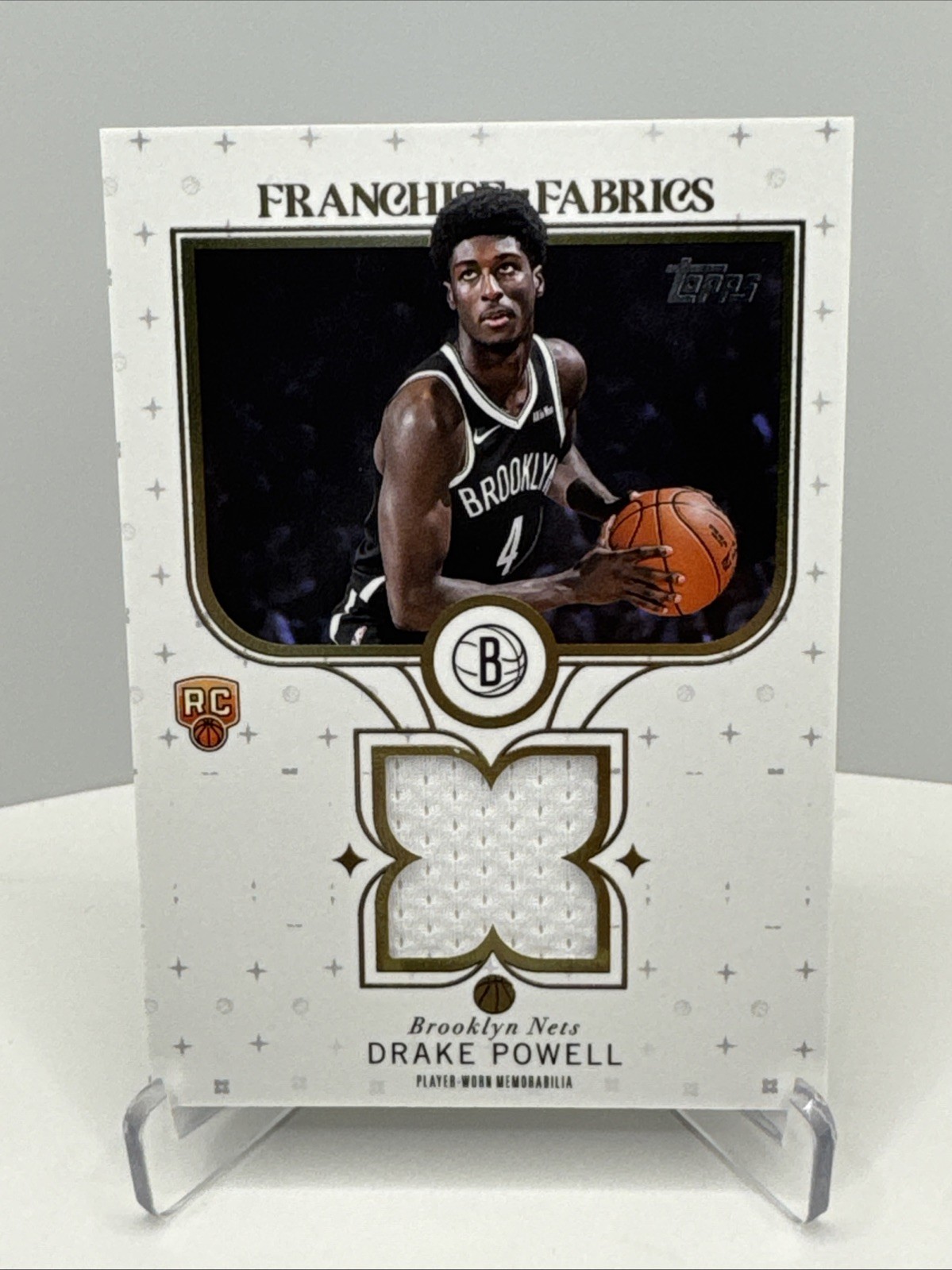 2025-26 Topps - Franchise Fabrics Drake Powell #FF-DP (MEM, RC)