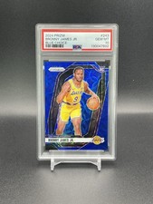Bronny James Jr. 2024-25 Panini Prizm #243 Blue Choice /49 PSA 10 Gem Mint Pop 1