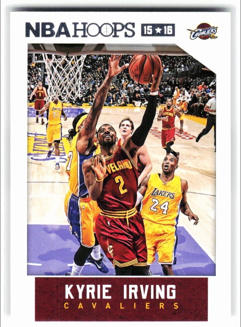 2015-16 Panini Hoops w/ Kobe Bryant Kyrie Irving #222 Cleveland Cavaliers