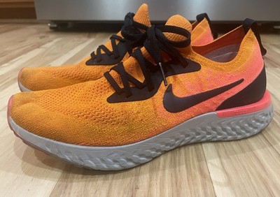 Nike Epic React Flyknit - Copper Flash Shoes AQ0070-800 Women s 10 (men s 8.5)