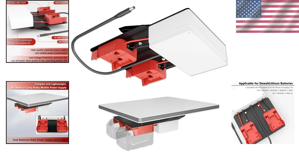 Mini adaptador ligero Starlink para herramientas Milwaukee - Conveniencia Plug & Play Foto 2 de 4