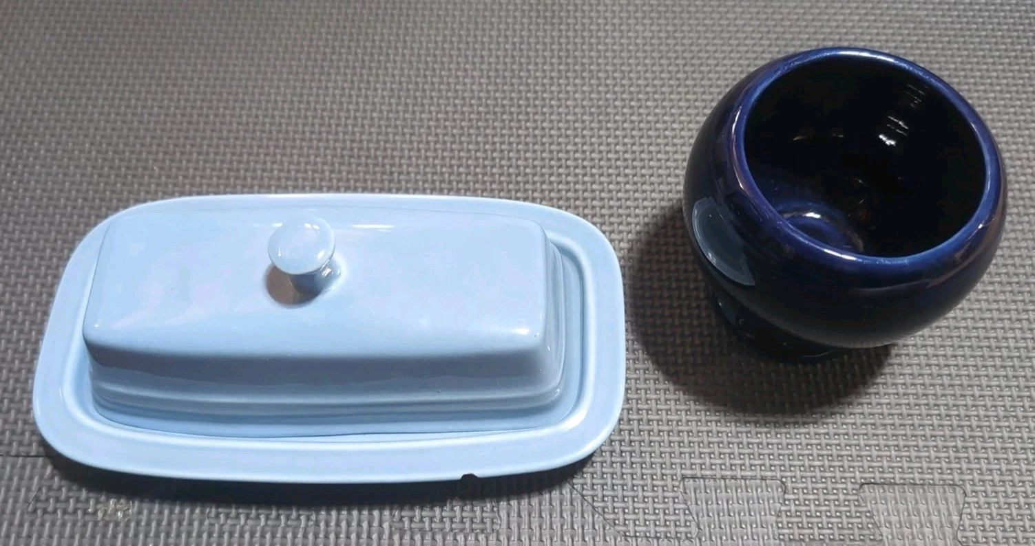 Fiestaware Butter Dish & Sugar Dish