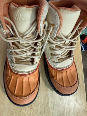 Nike Woodside II Hi Top Snow Boots 5Y Tan Orange Y2k Retro Boot (Wore Once)