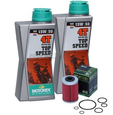 kmx24 Ölwechsel Set passt an KTM Duke RC Adventure 390 Ölfilter+Motorex TopSpeed