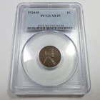 1924 D PCGS XF45 - Lincoln Wheat Penny Cent 1c US Coin #56052A