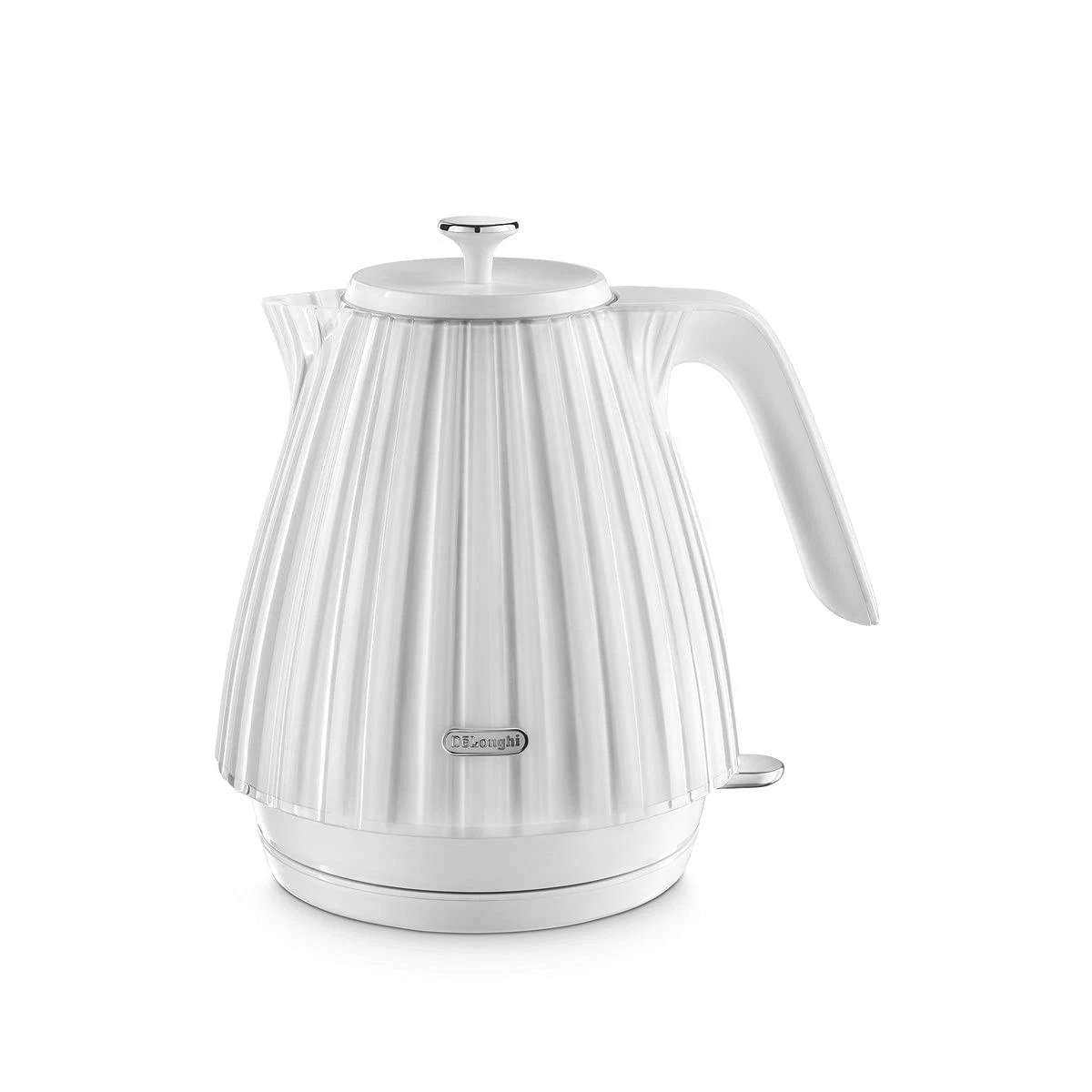 De'Longhi Ballerina Electric Kettle, 360° Swivel Base, 1.7 Litres, White