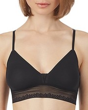 OnGossamer Next to Nothing Micro Triangle Bralette Women S Black Pullover Style