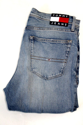 Tommy Jeans Ethan Relaxed Straight Herren Jeans W32 L32 Mid Blue Denim LEVJ726