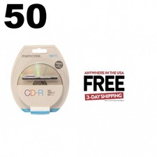 50 Memorex 52X CD-R 80min 700MB Logo on Top 1-3 DAYS