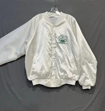 Vintage Hartwell Satin Bomber Jacket Men’s *XL White Madison Scouts Made In USA