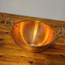 Mauviel M'Passion Copper Egg White Beating Bowl ~ Bronze Handles, 7.4-Qt 2191.02