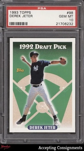 1993 Topps #98 Derek Jeter ROOKIE RC YANKEES PSA 10 GEM MINT