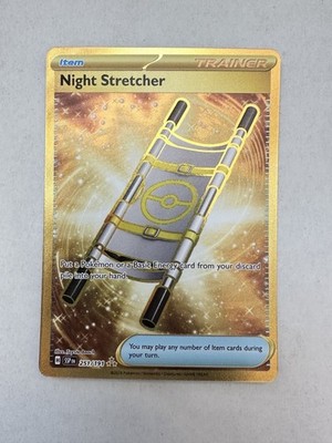 gold night stretcher pokemon card - Scarlet & Violet - Surging Sparks - Gaming Cards Condition Night Stretcher 061/064 - SV