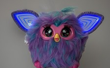 Furby Purple Plush Tie Dye Interactive Toy 2023 Glowing Ears, Talks  Moves