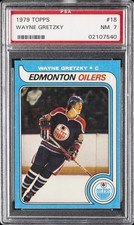 1979 TOPPS #18 WAYNE GRETZKY ROOKIE RC PSA 7