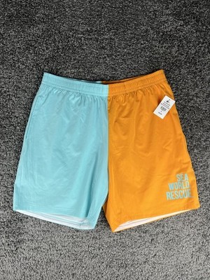 Sea World Rescue Color Block Swim Trunks Shorts Mens Size 3XL New With Tags 