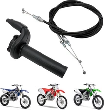 Dirt Bike Throttle Assembly with Cable Motorcycle Push Pull... 
