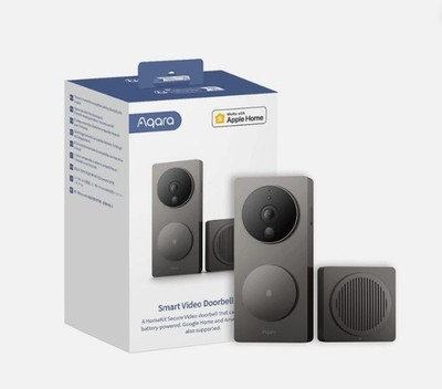 Aqara Video Doorbell G4 (Chime Included), 1080p FHD HomeKit Secure New Sealed